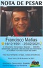 Nota de Pesar do MDB pelo falecimento de Francisco Matias