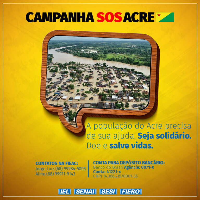 FIERO adere à campanha SOS Acre - Gente de Opinião