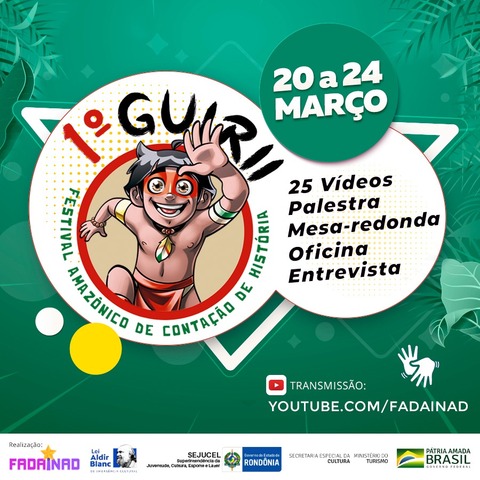 Confira a programação completa do 1º Guirii - Festival Amazônico de Contação de História - Gente de Opinião