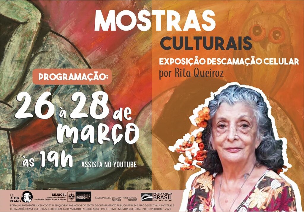 Lenha na Fogueira com a Lei Aldir Blanc e a Mostra Cultural da Artista Plástica Rita Queiroz - Gente de Opinião