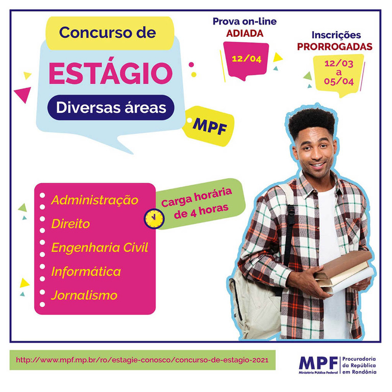 MPF prorroga inscrições para concurso de estágio em unidades de Rondônia - Gente de Opinião
