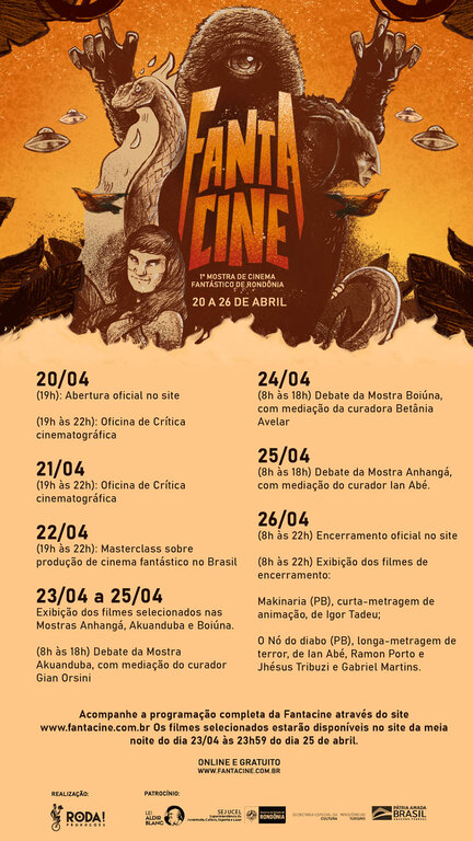 1ª Mostra de Cinema Fantástico de Rondônia divulga programação com a exibição de 26 filmes, debates e ações de formação - Gente de Opinião