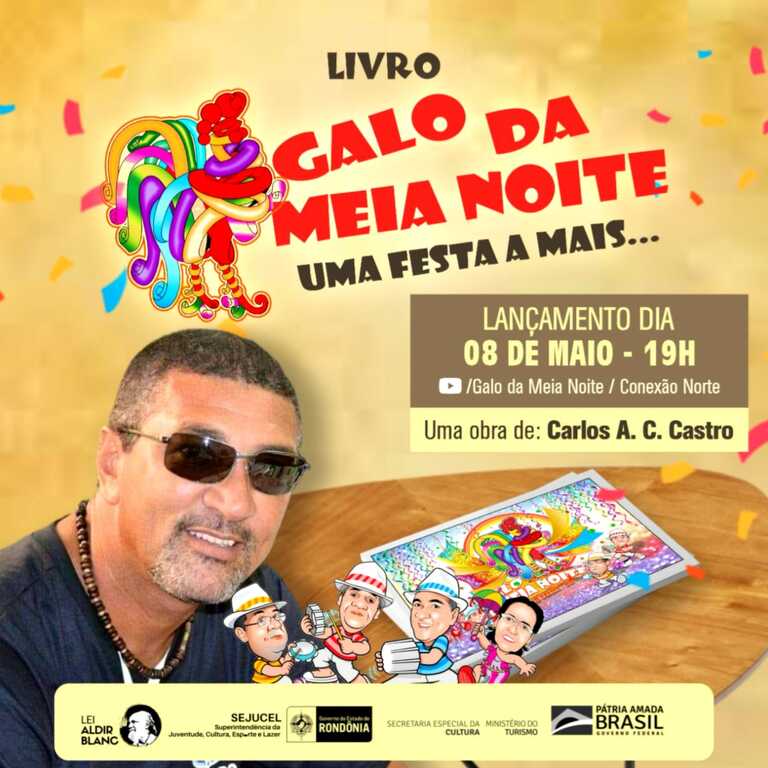 Galo da Meia Noite apresenta Live de Lançamento de Livro contando sua trajetória - Gente de Opinião