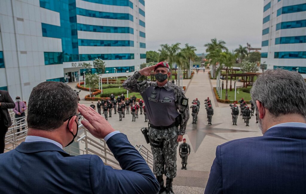 Efetivo da Força Nacional se apresenta ao governador Marcos Rocha para apoio ao enfrentamento de crimes no Estado - Gente de Opinião