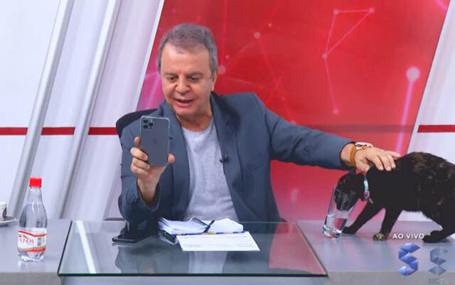Jornal da SIC TV é invadido por uma gata que rouba a cena - Gente de Opinião