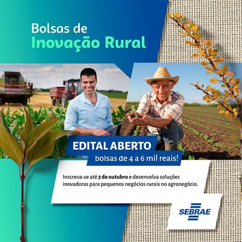 Sebrae lança primeiro edital para selecionar bolsistas para atuar em inovação rural - Gente de Opinião