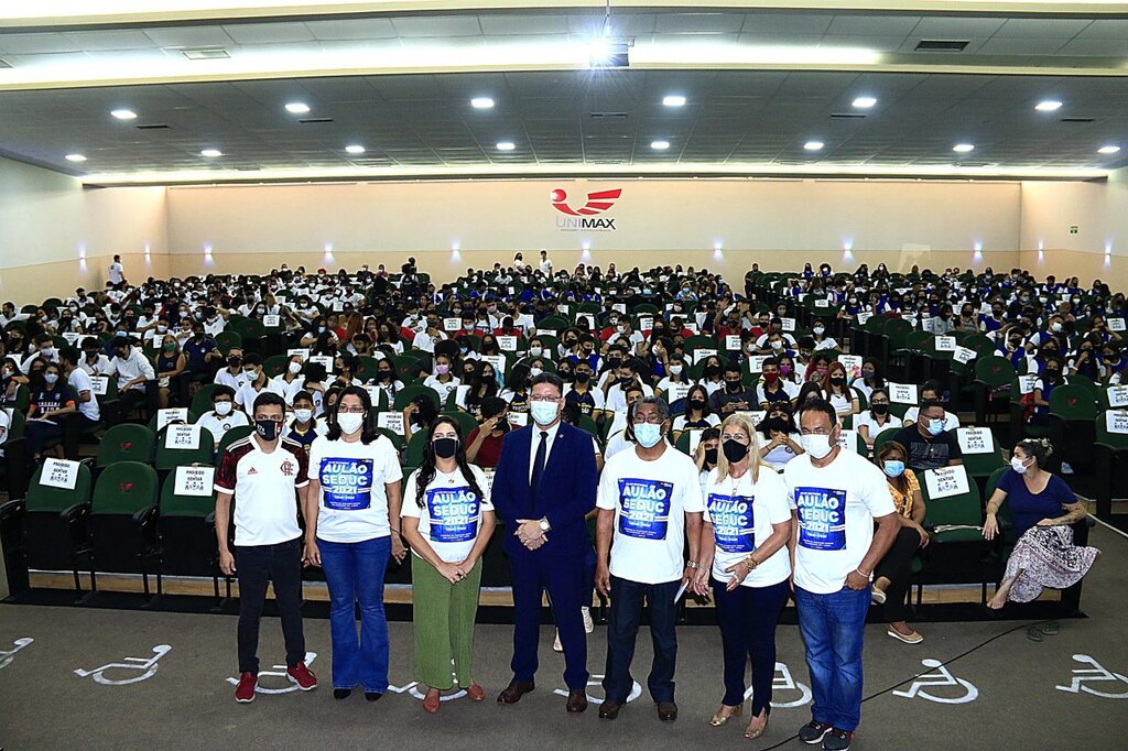 Governador Marcos Rocha participou da abertura do aulão e falou dos avanços da Educação de Rondônia - Gente de Opinião