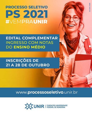 UNIR seleciona alunos com notas do Ensino Médio - Gente de Opinião