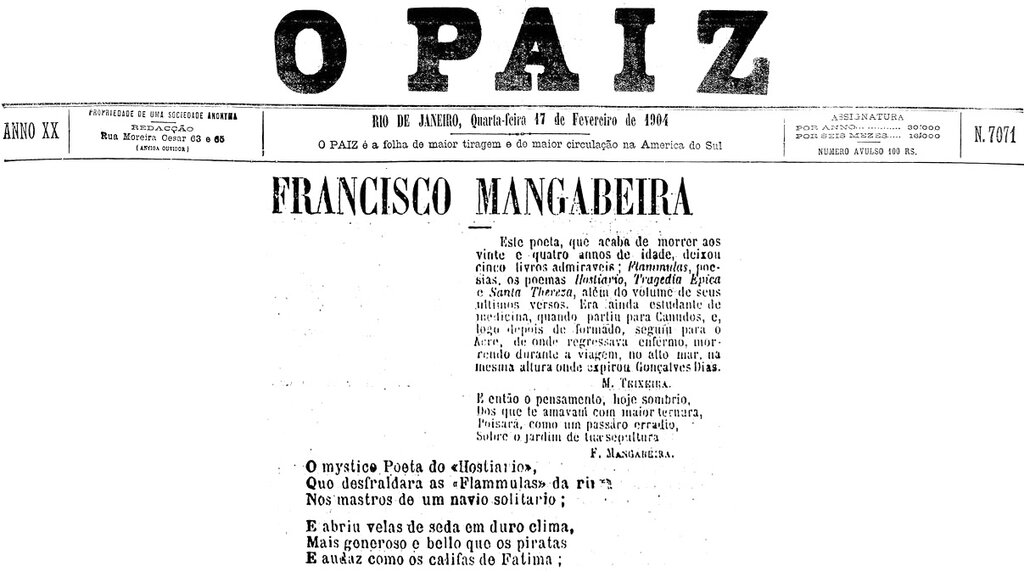 A Terceira Margem – Parte CCCLII - Epopeia Acreana 1ª Parte - IV - Gente de Opinião