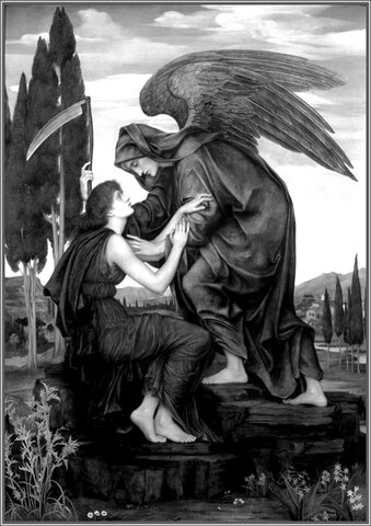 Imagem 02 ‒ Anjo da Morte Azrael (Evelyn De Morgan, 1881).jpg - Gente de Opinião
