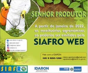 Produtores agrícolas já podem se cadastrar no Siafro/Idaron para aquisição de defensivos agrícolas - Gente de Opinião