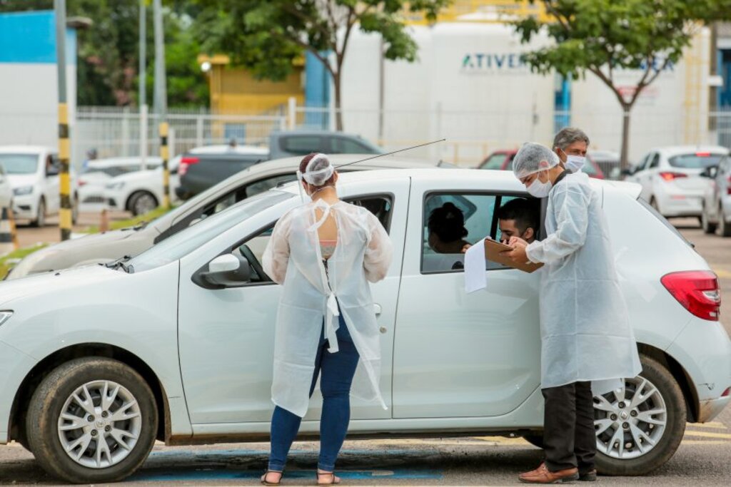 Ao todo, 2.455 pessoas passaram pela testagem durante mais uma edição do drive thru realizada pelo Governo do Estado - Gente de Opinião