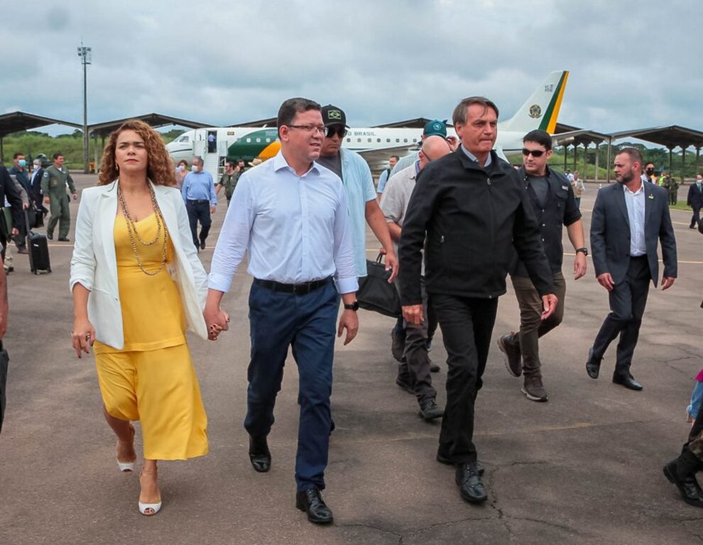 Governador Marcos Rocha recepcionou o presidente Jair Bolsonaro que esteve em Rondônia para reunião com presidente do Peru - Gente de Opinião