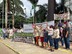 Trabalhadores rurais fazem ato na frente do Tribunal de Justiça de Rondônia pela prorrogação da proibição de despejos