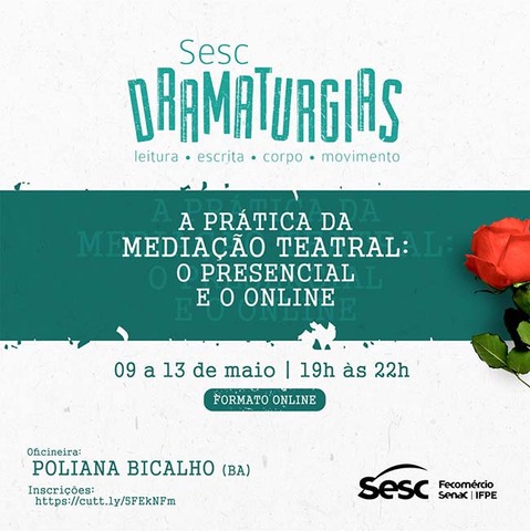 Inscrições abertas para Oficina de prática de mediação teatral do Sesc Dramaturgias - Gente de Opinião