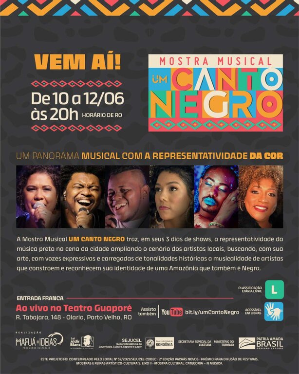 Mostra Musical um Canto Negro apresenta um panorama da música negra no Brasil - Gente de Opinião