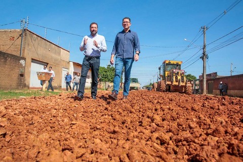 Governador coronel Marcos Rocha acompanha obras em bairros de Porto Velho com o prefeito Hildon Chaves