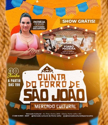 Quinta do Forró de São João no Mercado Cultural