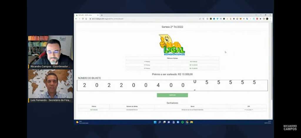 Nota Legal Rondoniense sorteia mais R$ 30 mil em prêmios, neste sábado - Gente de Opinião