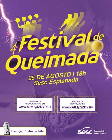 Inscrições abertas para IV Festival de Queimadas do Sesc - Gente de Opinião