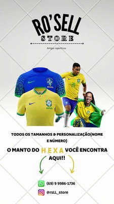 Camisas personalizadas das seleções da Copa do Mundo de 2022