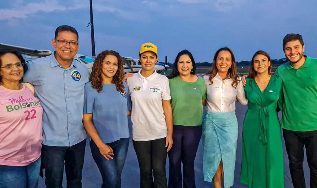 Deputada federal eleita Cristiane Lopes recepciona à primeira dama do Brasil, Michelle Bolsonaro - Gente de Opinião