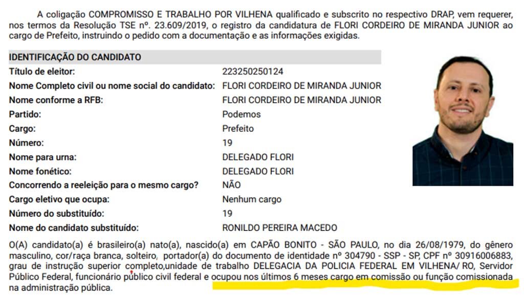 Juíza manda MP investigar delegado Flori por crime de inserção de informação falsa em documento público - Gente de Opinião