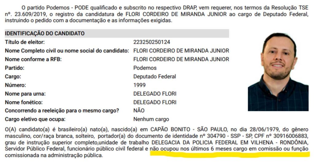 Juíza manda MP investigar delegado Flori por crime de inserção de informação falsa em documento público - Gente de Opinião