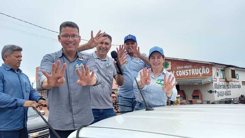 Jaqueline Cassol declara apoio para o Coronel Marcos Rocha e participa de agendas de campanha pela região do Café com o candidato 