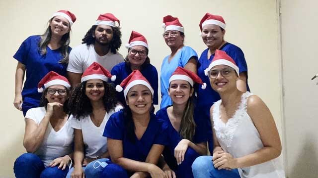 Funcionários do Hospital Central que promoveram a cantata de Natal - Gente de Opinião