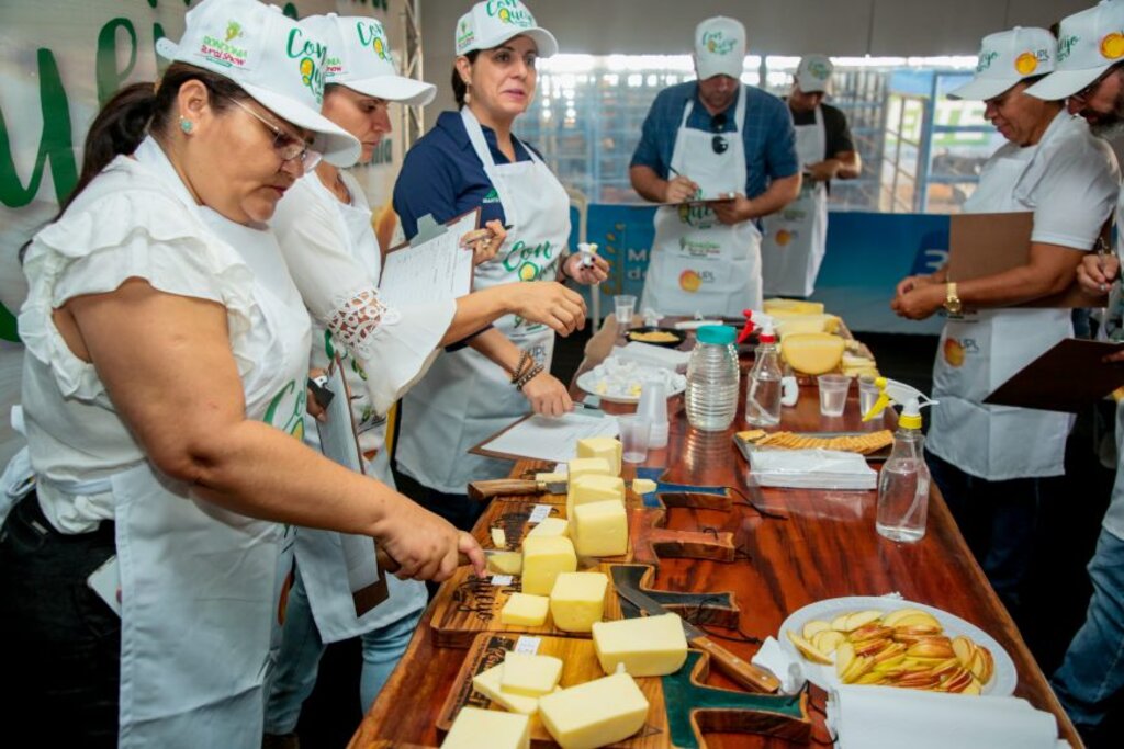 Queijos sendo avaliados no 1º ConQueijo, realizado na 9ª edição da Rondônia Rural Show Internacional - Gente de Opinião