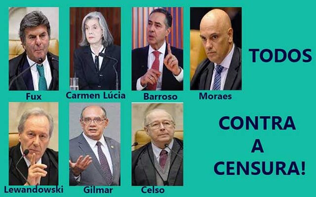Um dia histórico: ministros do STF se uniram para discursar contra a censura e pela liberdade de opinião - Gente de Opinião