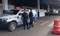 Policiamento e videomonitoramento reforçam a segurança na área do Terminal Rodoviário Provisório, em Porto Velho