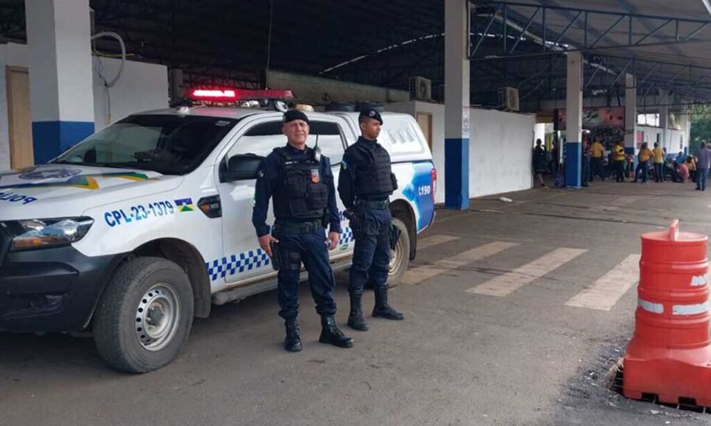 Policiamento e videomonitoramento reforçam a segurança na área do Terminal Rodoviário Provisório, em Porto Velho - Gente de Opinião