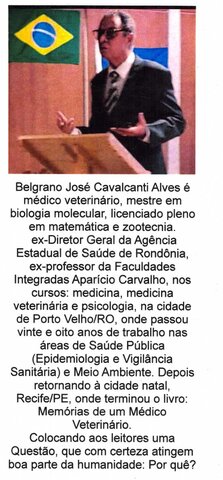 Memórias de um médico veterinário - Gente de Opinião