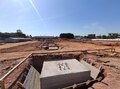 Parte da estrutura metálica do novo terminal de Porto Velho começa a ser instalada