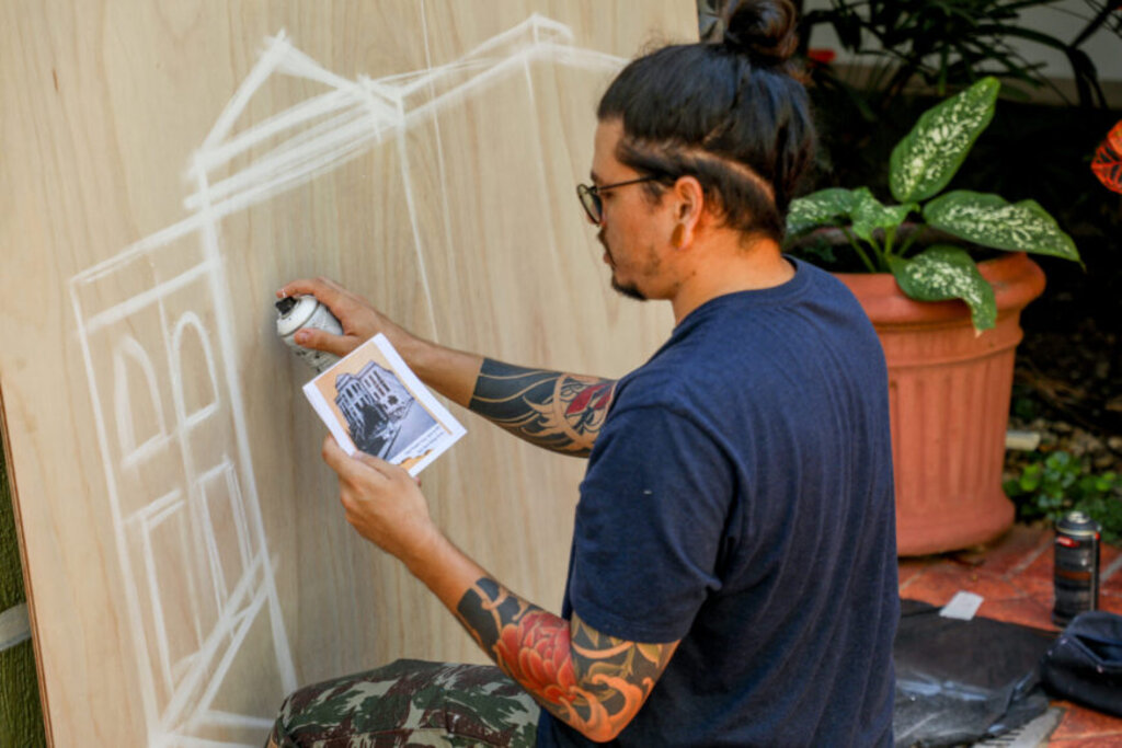 Grafiteiro João Silva mostrou sua criatividade ao retratar o Museu da Memória Rondoniense - Gente de Opinião