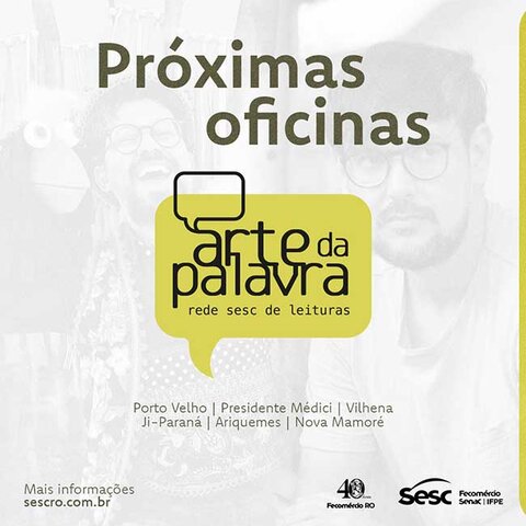 Projeto ‘Arte da Palavra’ do Sesc RO realizará oficina sobre Contação de Histórias com Bonecos e Objetos - Gente de Opinião