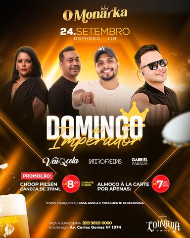 Venha almoçar e assistir Flamengo X São Paulo no O Monarka - Gente de Opinião
