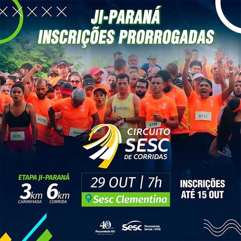 Inscrições para ‘Circuito Sesc de Corridas’ em Ji-Paraná são prorrogadas  - Gente de Opinião