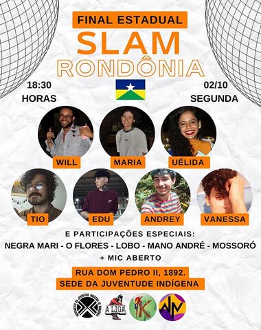 Campeonato de Poesia “Slam Rondônia” classifica artista para evento nacional - Gente de Opinião