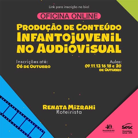 Sesc Ro abre inscrições para oficina ‘Produção de Conteúdo Infantojuvenil no Audiovisual’ - Gente de Opinião
