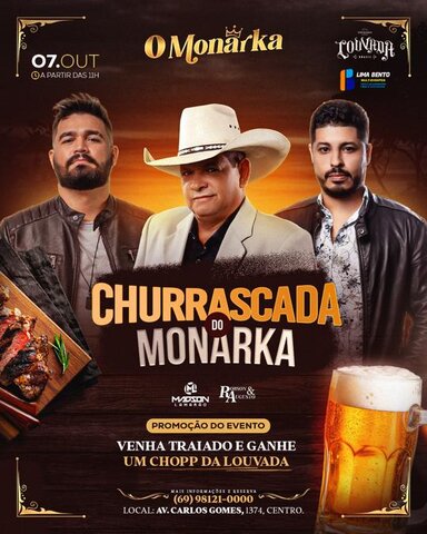 Veja as atrações de sábado e domingo do O Monarka; dia 13 tem show de Netinho de Paula - Gente de Opinião