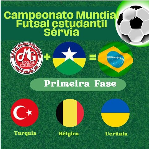 A chave dos garotos de Rondônia no Mundial, pela ordem dos jogos. - Gente de Opinião