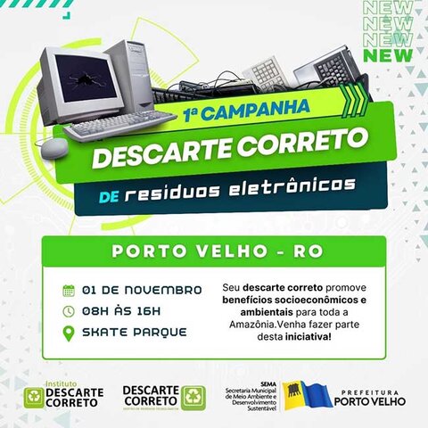 Evento é realizado em parceria com o Instituto Descarte Correto - Gente de Opinião