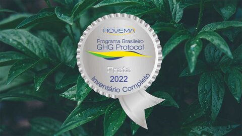 Grupo Rovema alcança certificação prata de emissão de gases do efeito estufa 