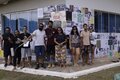 Artistas e produtores culturais fazem intervenção artística em Vilhena 