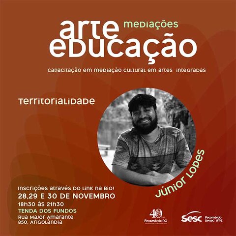 Sesc RO abre inscrições para oficina de ‘Capacitação em Mediação Cultural em Artes Integradas’ - Gente de Opinião