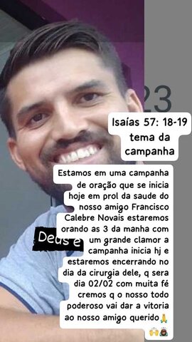 Jaru: Campanha de Arrecadação para Cirurgia de Francisco Calebre da Silva Novais - Gente de Opinião