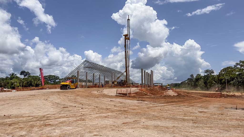 Obras de construção do novo terminal de cargas Porto Velho II - Gente de Opinião